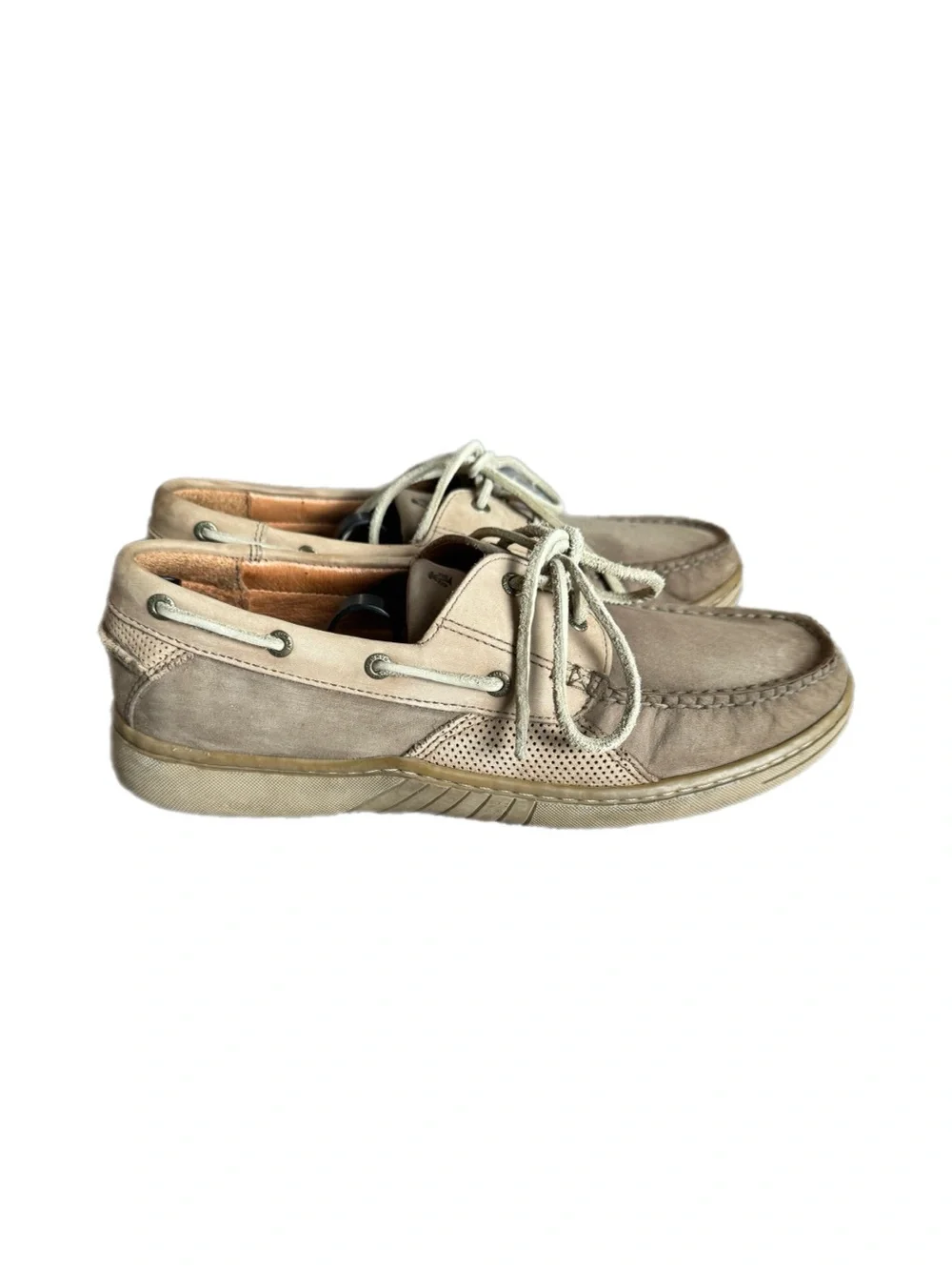 Men's Beige/Tan Tommy bahama Boat Shoes - Casual Lace-Up Loafers size 10
